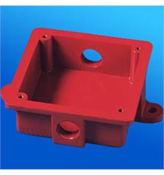 WaterProof Back Box 4"  w/2 x M20 [ red]